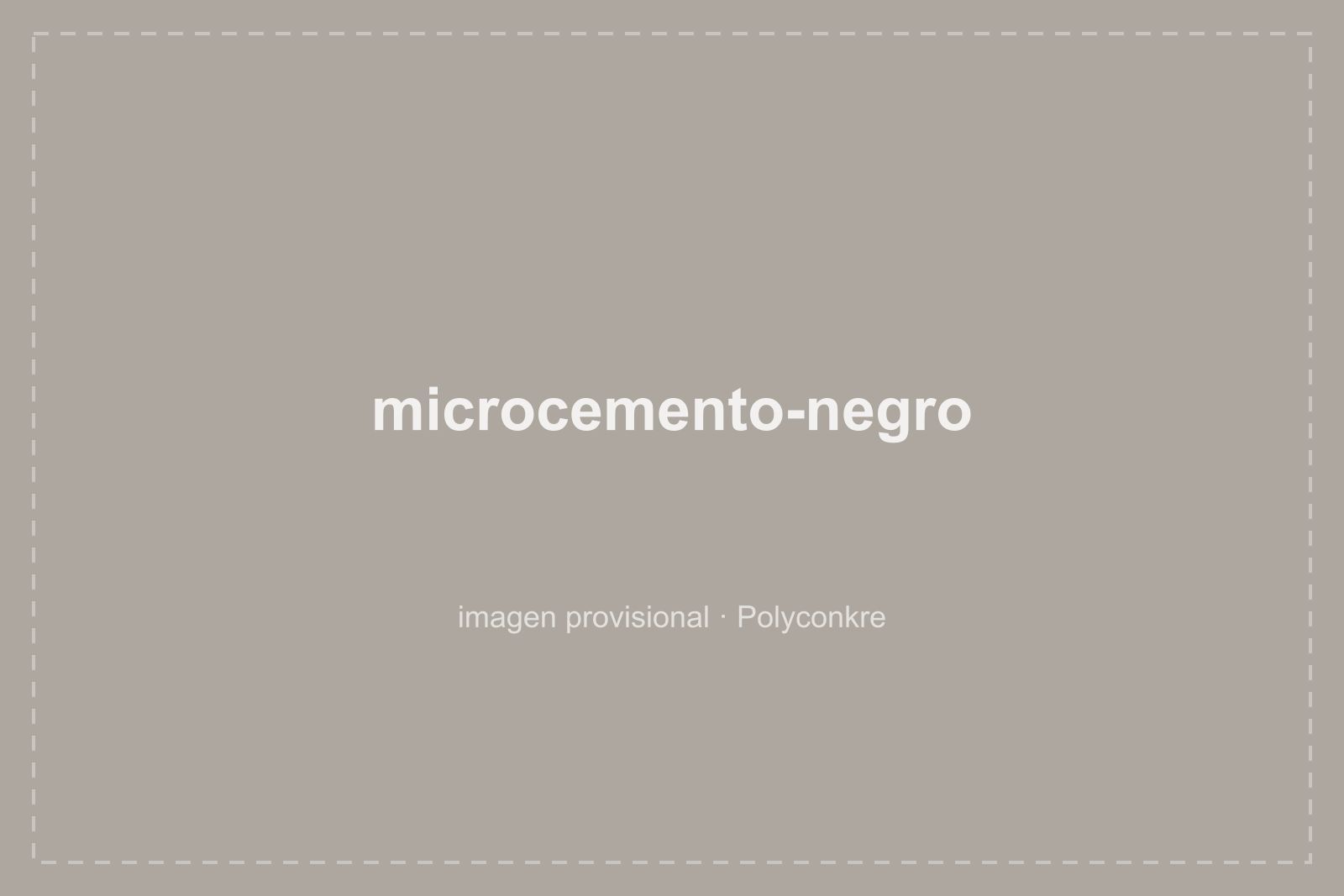 Muestra de microcemento negro con acabado mate