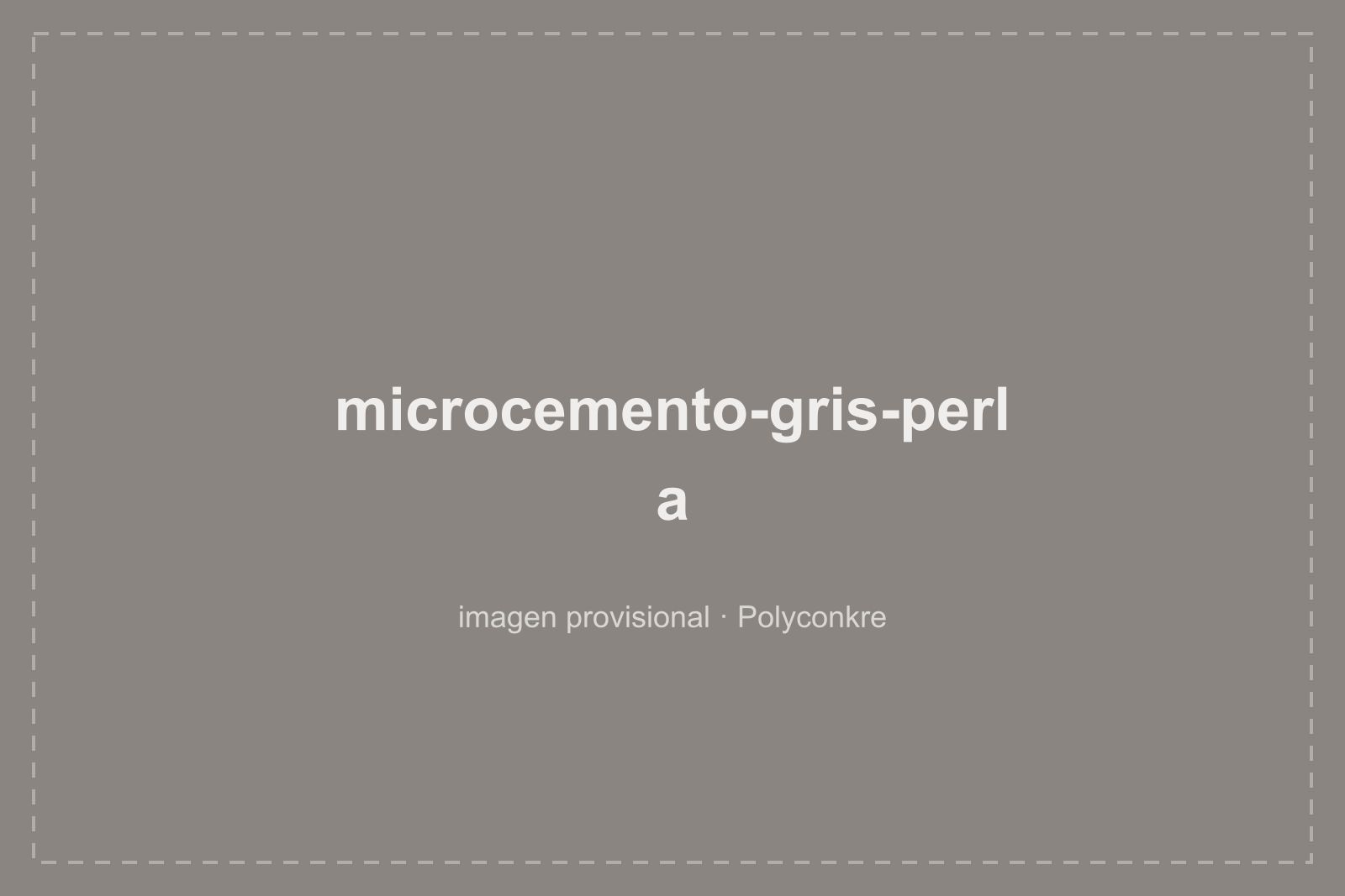 Muestra de microcemento color gris perla